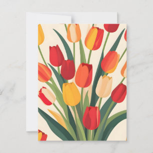 Tulip Glow-Up Postkarte