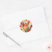 Tulip Glow-Up Runder Aufkleber (Umschlag)