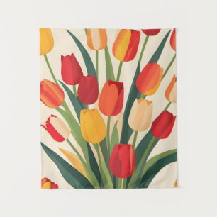Tulip Glow-Up Wandteppich