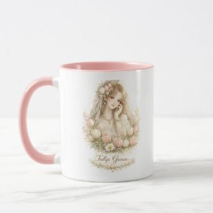 Tulip Grace Floral Mädchen Tasse