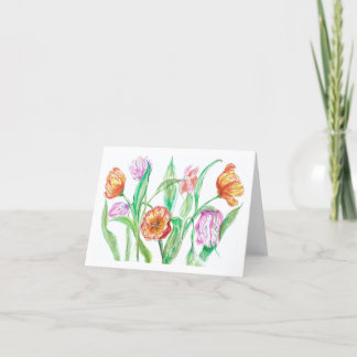 Tulip Greeting Card von Kim Lester Dankeskarte