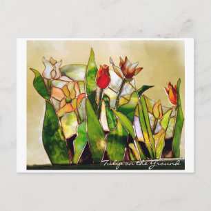 Tulip Grund Glück POSTKARTE