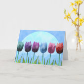 Tulip Grußkarte Karte (Gelbe Blume)