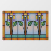 Tulip Handwerker Mission Stainglas Fensteraufkleber (Blatt)
