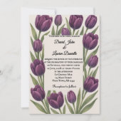Tulip Heirloom Foto Hochzeit Einladung (Vorderseite)