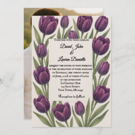 Tulip Heirloom Foto Hochzeit Einladung
