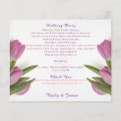 Tulip Hochzeitszeremonie - Programmheft (Rückseite)