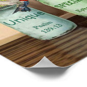 Tulip & Hummingbirds Gott sagt, Sie sind Poster (Ecke)