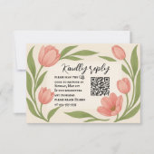 Tulip immer nach QR-Code RSVP-Karte RSVP Karte (Vorderseite)