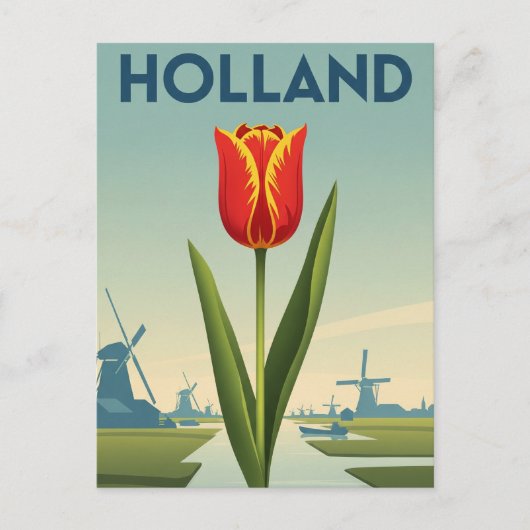 Tulip in den Niederlanden Postkarte (Vorderseite)