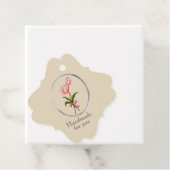 Tulip in Rahmen, Handmade by ... Geschenkanhänger (Beispiel)