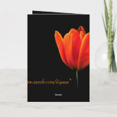Tulip Karte (Rückseite)