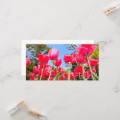 Tulip Karte (Vorderseite/Rückseite Beispiel)