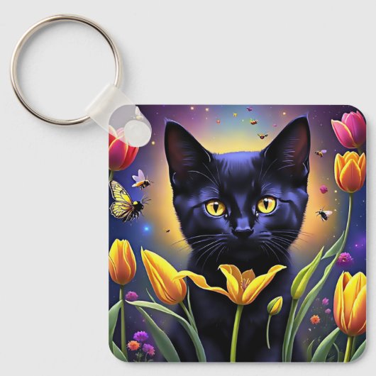 Tulip Kitty Schlüsselanhänger (Vorderseite)