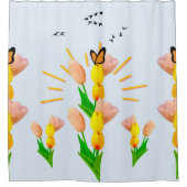 Tulip Kombinationsfloral Duschvorhang (Vorderseite)