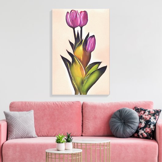 Tulip Leinwanddruck (Insitu (Wohnzimmer))