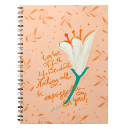 Tulip Liebe-Faith like a Mustard Seed Notebook Notizblock
