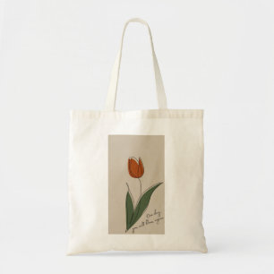 TULIP LIGHTWEIGHT LEINWAND TOTE BAG TRAGETASCHE