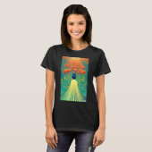 Tulip Lily Blume Spring Meadow Green Natural Gard T-Shirt (Vorne ganz)