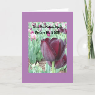 Tulip Loise Card Lieder des Sonnenaufgangs Feiertagskarte