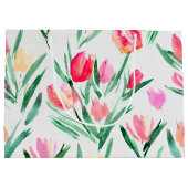 Tulip Lovers Große Geschenktasche Geschenktüte (Rückseite)