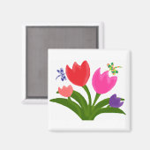 Tulip-Magnet Magnet (Vorderseite/Rückseite)