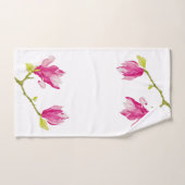 Tulip Magnolias auf einem Badetuch-Set Badhandtuch Set (Handtuch)