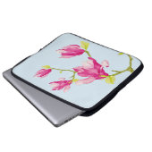 Tulip Magnolias auf einem Laptop Laptopschutzhülle (Vorne Knopf)