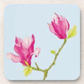 Tulip Magnolias auf einem Untersetzer Set (Vorderseite)