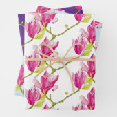Tulip Magnolias auf einem Wrapping Paper-Set Geschenkpapier Set (Beispiel)