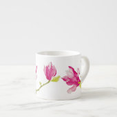 Tulip Magnolias auf einer Espresso-Tasse Espressotasse (Vorderseite Rechts)