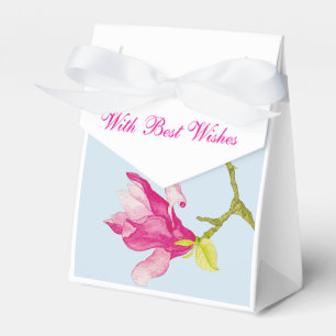 Tulip Magnolias auf einer Gefälligkeitsbox Geschenkschachtel