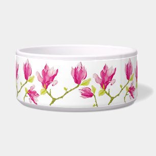 Tulip Magnolias auf einer Salatschüssel Napf