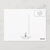 TULIP MEADOW POSTKARTE (Rückseite)