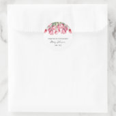 Tulip Memorial Funeral Classic Round Sticker (Tasche)