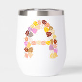 Tulip mit mehrfarbigem Buchstaben "A" (Rückseite)