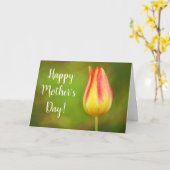 Tulip Mother's Day Scripture Card Karte (Gelbe Blume)