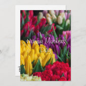 Tulip Mothes Day Card Einladung (Vorne/Hinten)