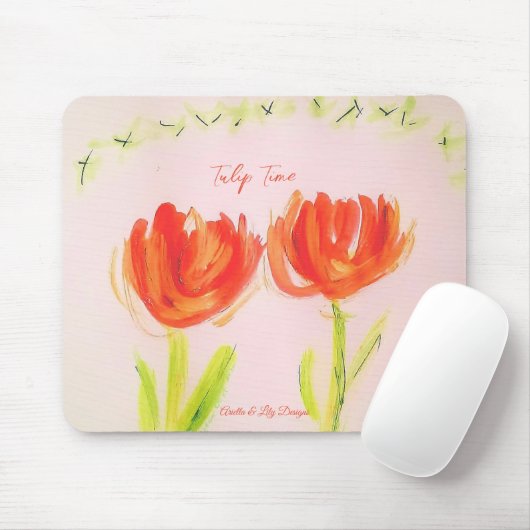 Tulip Mouse pad by Ariella & Lily, Zazzle Mousepad (Mit Mouse)