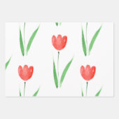 Tulip Muster Geschenkpapier Set (Vorderseite 3)