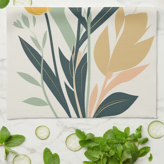 Tulip Nature Themed Geschirrtuch (Gefaltet)