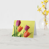 Tulip Note Card Karte (Gelbe Blume)