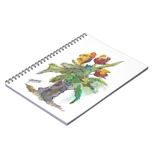 Tulip Notebook von Guan Notizblock (Linke Seite)