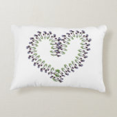 Tulip Open Heart Design Dekokissen (Rückseite)