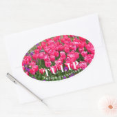 Tulip Ovaler Aufkleber (Umschlag)