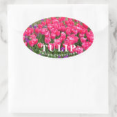 Tulip Ovaler Aufkleber (Tasche)