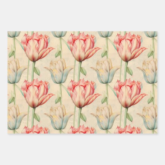 Tulip Packpapier Geschenkpapier Set (Vorderseite 3)