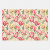 Tulip Packpapier Geschenkpapier Set (Vorderseite)