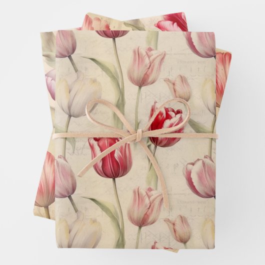Tulip Packpapier Geschenkpapier Set (Beispiel)
