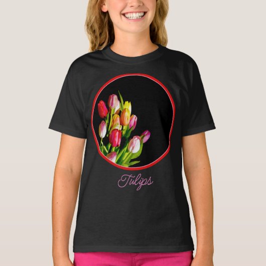 Tulip Painting - Original Blume Art T - Shirt (Vorderseite)
